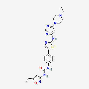 molecular formula C25H29N9O2S B12423316 c-Kit-IN-2 