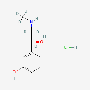 molecular formula C9H14ClNO2 B12423325 Phenylephrine-d6 (hydrochloride) 