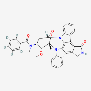 molecular formula C35H30N4O4 B12423339 Midostaurin-d5 