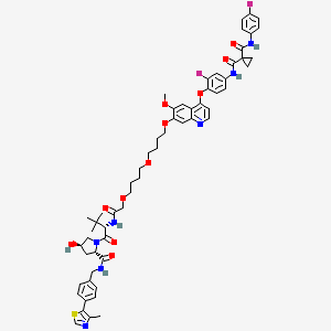 molecular formula C59H67F2N7O11S B12423366 SJFalpha 