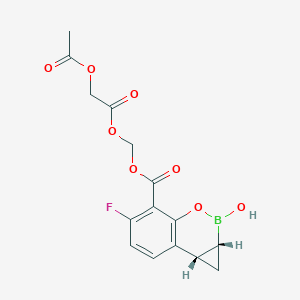 QPX7728 bis-acetoxy methyl ester