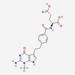 molecular formula C21H23N5O6 B12423512 N-Methyl Pemetrexed-d3 