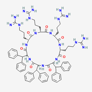 molecular formula C69H87N19O7 B12423534 c[Arg-Arg-Arg-Arg-Dip-Dip-Dip] 
