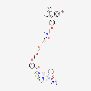 molecular formula C59H73N5O10S B12423558 Sniper(ER)-87 