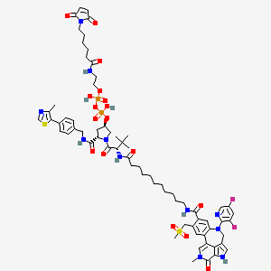 molecular formula C68H85F2N11O17P2S2 B12423569 PROTAC BRD4 Degrader-13 