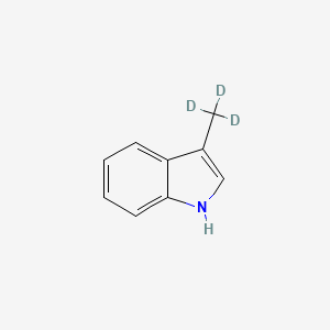 molecular formula C9H9N B12423585 Skatole-d3 