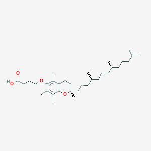 molecular formula C33H56O4 B1242362 alpha-Tocopheryloxybutyric acid 