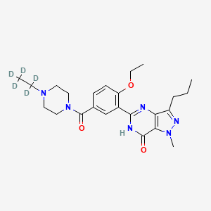 molecular formula C24H32N6O3 B12423661 Fondenafil-d5 
