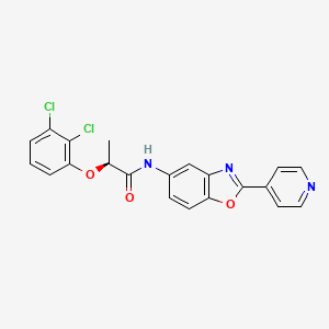 molecular formula C21H15Cl2N3O3 B12423708 Impdh2-IN-2 
