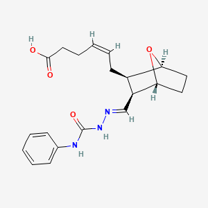 6-(3-((2-((Phenylamino)carbonyl)hydrazono)methyl)-7-oxabicyclo(2.2.1)hept-2-yl)-4-hexenoic acid