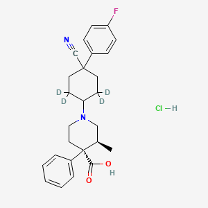 molecular formula C26H30ClFN2O2 B12423746 Levocabastine-d4 (hydrochloride) 