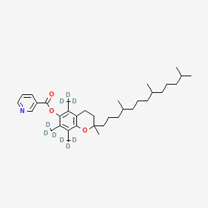 molecular formula C35H53NO3 B12423749 DL-Alpha-tocopherol nicotinate-d9 