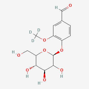 molecular formula C14H18O8 B12423754 Glucovanillin-d3 