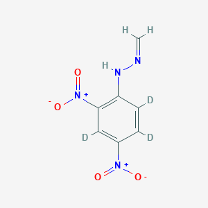 molecular formula C7H6N4O4 B12423892 Formaldehyde 2,4-dinitrophenylhydrazone-d3 