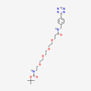 molecular formula C25H38N6O7 B12423940 Tetrazine-Ph-NHCO-PEG4-NH-Boc 