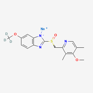 molecular formula C17H18N3NaO3S B12423951 Esomeprazole-d3 (sodium) 