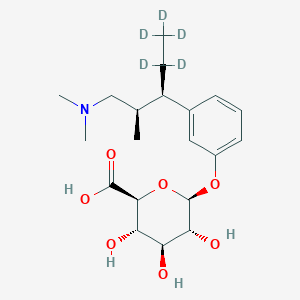 molecular formula C20H31NO7 B12423957 Tapentadol O-beta-D-glucuronide-d5 