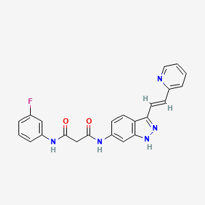 molecular formula C23H18FN5O2 B12423970 Chmfl-kit-033 