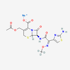 molecular formula C16H16N5NaO7S2 B12423978 Cefotaxime-d3 (sodium) 
