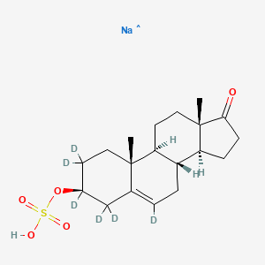 molecular formula C19H28NaO5S B12424033 Dehydroepiandrosterone sulfate sodium salt-d6 