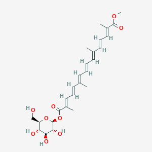 molecular formula C27H36O9 B12424075 Crocin 4 CAS No. 55750-86-2