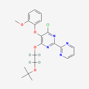 molecular formula C21H23ClN4O4 B12424094 Bosentan impurity-d4 