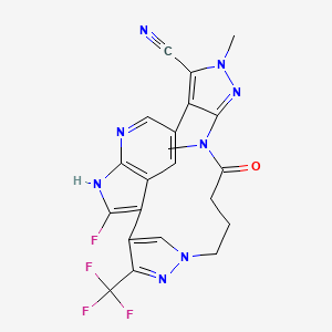 molecular formula C21H16F4N8O B12424097 JH-Xvii-10 