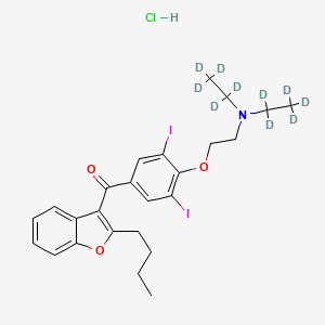 molecular formula C25H30ClI2NO3 B12424115 Amiodarone-d10hydrochloride 