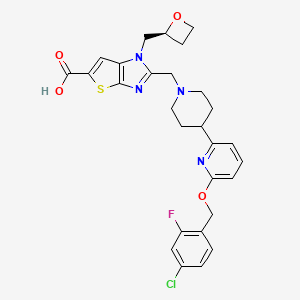 molecular formula C28H28ClFN4O4S B12424127 GLP-1R agonist 5 