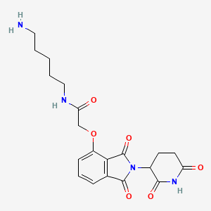 molecular formula C20H24N4O6 B12424176 Thalidomide-O-amide-C5-NH2 