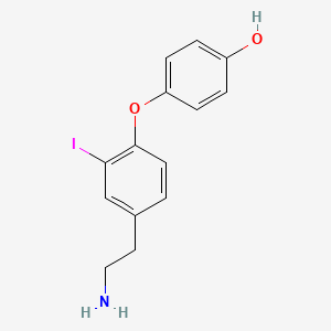 molecular formula C14H15ClINO2 B1242423 3-Iodothyronamine hydrochloride CAS No. 712349-95-6