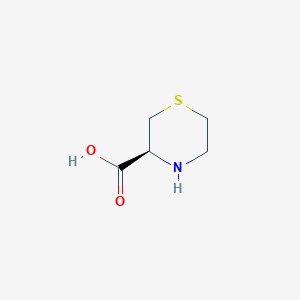 molecular formula C5H9NO2S B1242433 (S)-thiomorpholine-3-carboxylic acid CAS No. 73401-53-3