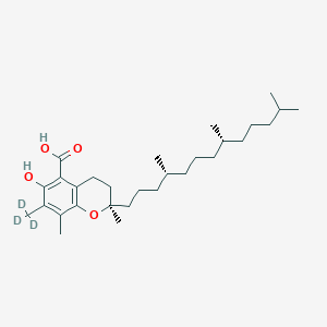 molecular formula C29H48O4 B12424359 Delta-Tocopherol-5-formyl-chroman-5-carboxylic acid-d3 