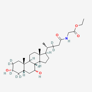 molecular formula C28H47NO5 B12424373 Cholane glycine deriv-d7 