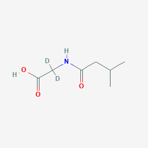 molecular formula C7H13NO3 B12424378 N-Isovaleroylglycine-d2 