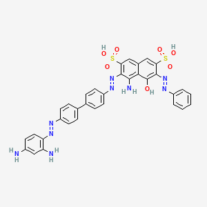 molecular formula C34H27N9O7S2 B12424399 Direct Black 38 free acid CAS No. 22244-14-0