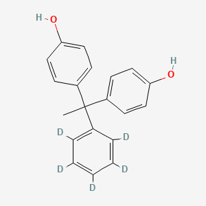molecular formula C20H18O2 B12424444 Bisphenol AP-d5 