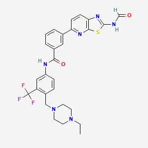 molecular formula C28H27F3N6O2S B12424447 HG-7-85-01-Decyclopropane 