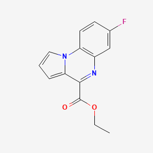 molecular formula C14H11FN2O2 B12424471 Ethyl 7-fluoropyrrolo[1,2-a]quinoxaline-4-carboxylate 