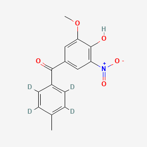 molecular formula C15H13NO5 B12424528 3-O-Methyltolcapone-d4 