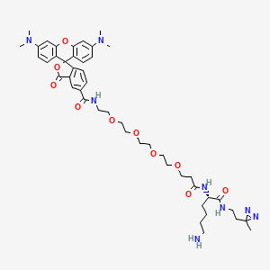 molecular formula C46H62N8O10 B12424536 TAMRA-probe 1 