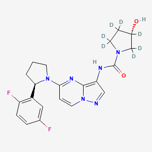 molecular formula C21H22F2N6O2 B12424673 Larotrectinib-d7 