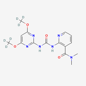 molecular formula C15H18N6O4 B12424679 DUDN-d6 