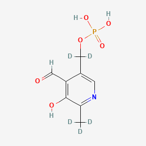 molecular formula C8H10NO6P B12424733 Pyridoxal phosphate-d5 