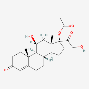 molecular formula C23H32O6 B12425002 Hydrocortisone 17-acetate-d4 