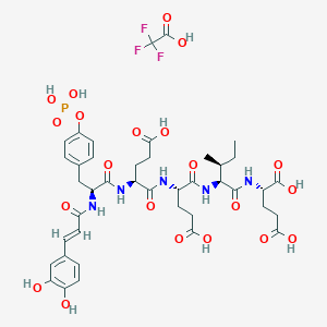 molecular formula C41H51F3N5O21P B12425052 Caffeic acid-pYEEIE TFA 