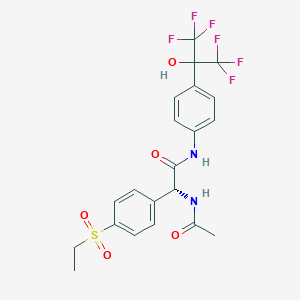 molecular formula C21H20F6N2O5S B12425056 ROR agonist-1 