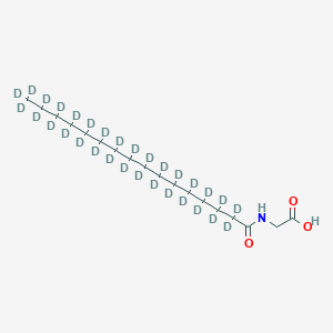molecular formula C18H35NO3 B12425256 Palmitoylglycine-d31 