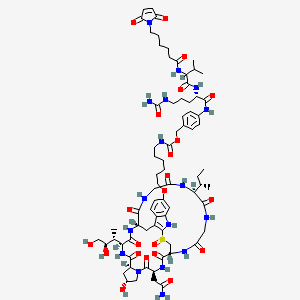 molecular formula C74H105N17O22S B12425314 MC-VC-PABC-C6-alpha-Amanitin 