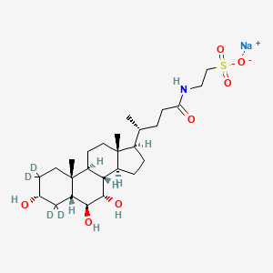 molecular formula C26H44NNaO7S B12425413 Tauro-alpha-muricholic acid-d4 (sodium) 